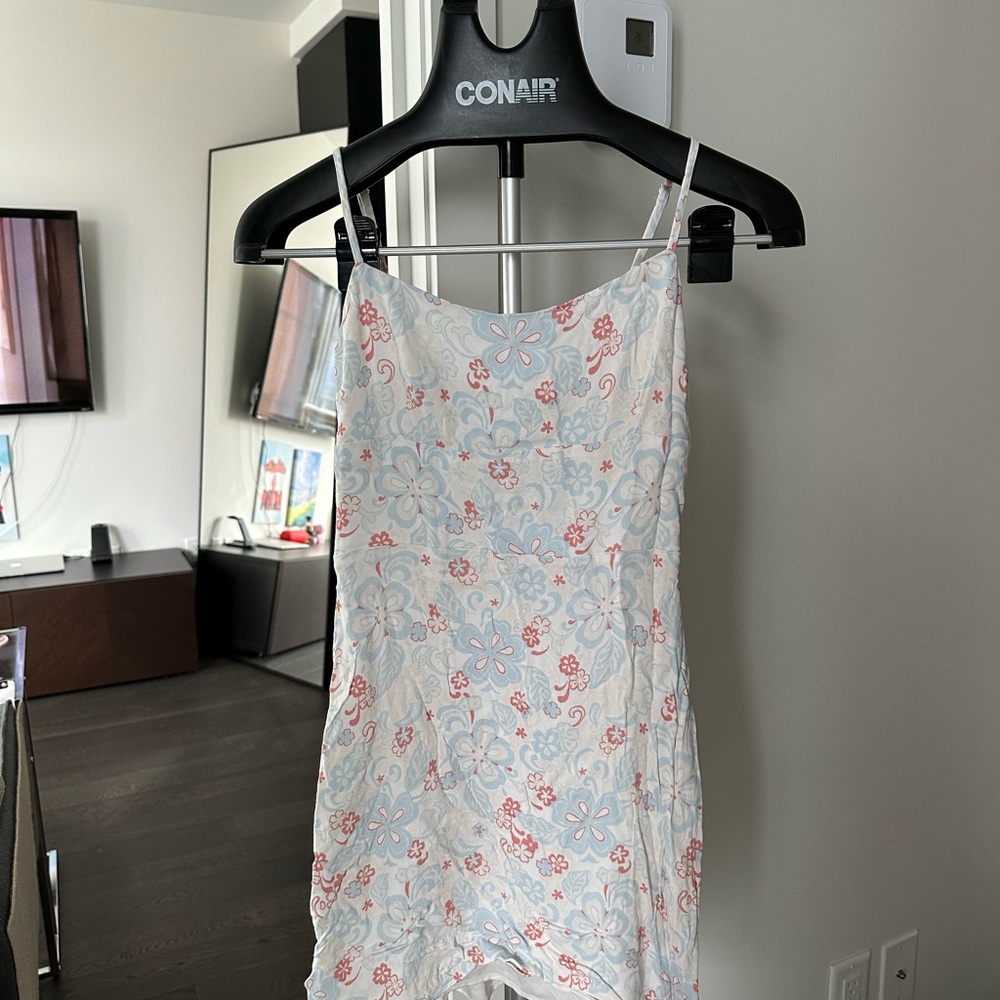 Aritzia Floral Strap Dress